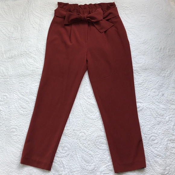 PAPERBAG PANTS IN RUST - Picture 4 of 9